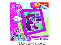 Н/для творчества - "Фреска" картина из песка Hasbro My Little Pony с глиттером "Пинки Пай""Лори"