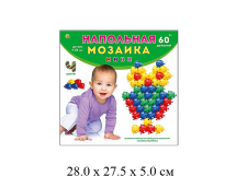 Мозаика напольная для малышей (60 дет.) в кор. "Рыжий кот"