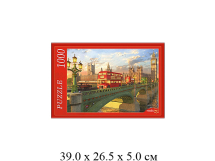 Пазлы (1000 элементов) - "Лондонский мост - Вид на Биг - Бен" в кор. "Рыжий кот"