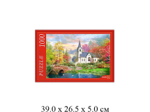Пазлы (1000 элементов) - "Церковь в оненнем парке" в кор. "Рыжий кот"