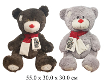 Игрушка мягконабивная медведь "Терри" с шарфом  (55 см) Ягуар