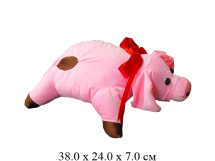 Подушка с бантом  "Свинка"   Ягуар