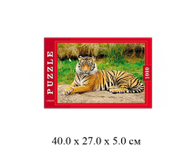 Паззлы "Тигр" (1000 эл.) 47 х 67 см в кор. "Рыжий кот"