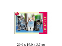 Паззлы "Три котенка" (260 эл.) 24 х 34 см в кор. "Рыжий кот"