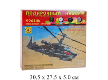 Сборная модель вертолет  российский ударный вертолет "Черная акула" (1:72) Моделист