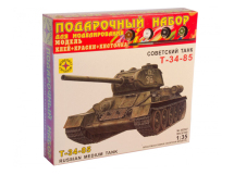 Сборная модель танк  советский танк Т-34-85 (1:35) Моделист