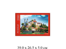 Пазлы (1000 элементов) - "Замок в Швейцарии" в кор. "Рыжий кот"